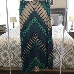 Long patterned skirt